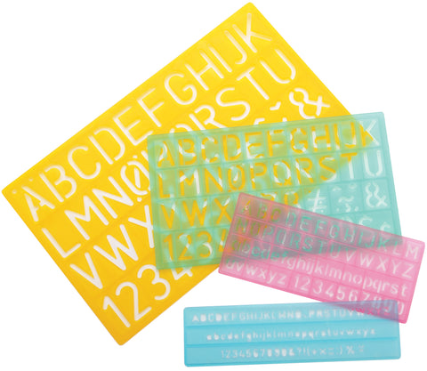 Lettering Guides 4/Pkg