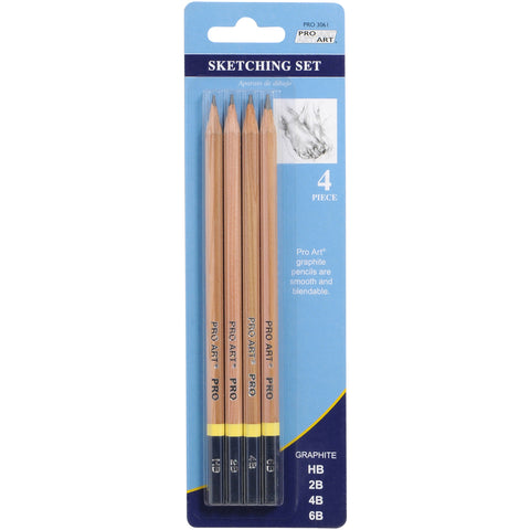 Pro Art Sketching Pencils 4/Pkg