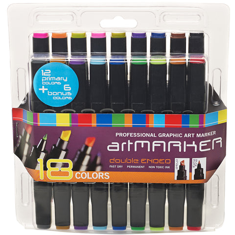 Pro Art Graphic Markers 18/Pkg