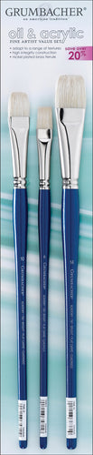 Grumbacher Oil & Acrylic Brush Set