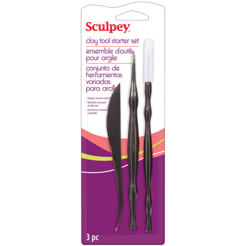 Sculpey Clay Tool Starter Set 3/Pkg
