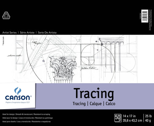 Canson Artist Series Tracing Paper Pad 14"X17"