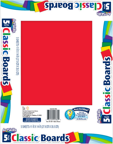 Posterboard 11"X14" 5/Pkg