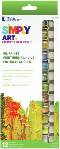 Simply Art Oil Paints 12ml 12/Pkg