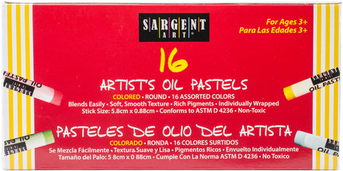Standard Size Oil Pastels 16/Pkg