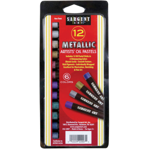 Gallery Metallic Oil Pastels 12/Pkg