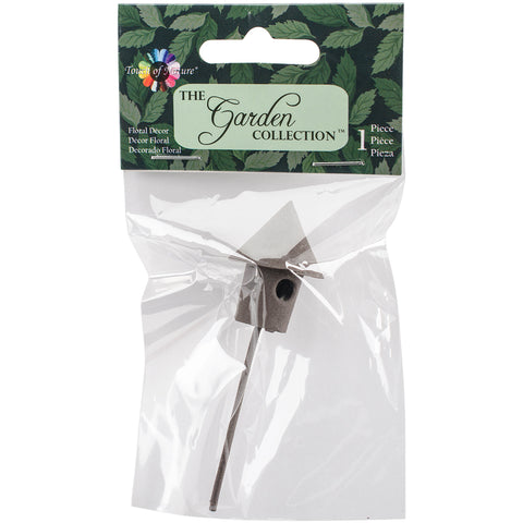 Mini Iron Garden Birdhouse 3"