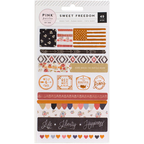 Sweet Freedom Washi Sticker Sheets 3/Pkg