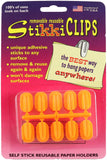 StikkiCLIPS Self-Stick Reusable Paper Holders 10/Pkg