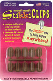StikkiCLIPS Self-Stick Reusable Paper Holders 10/Pkg
