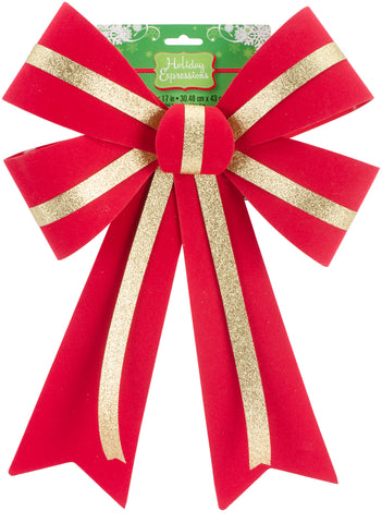 Velvet Door Bow 12"X17"