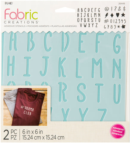 Fabric Creations Adhesive Stencil 6"X6"