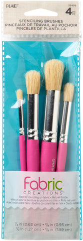 Fabric Creations Tools - Fabric Stencil Brush Set 4/Pkg