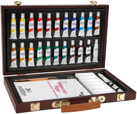 Studio 71 Wood Box Watercolor Painting Set 34/Pkg