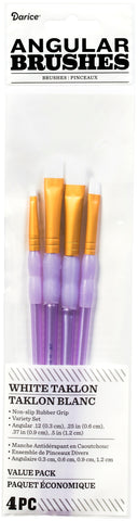 White Taklon Brush Set