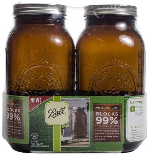 Ball(R) Wide Mouth Canning Jars 2/Pkg