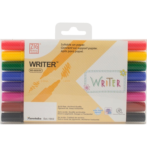 ZIG Memory System Writer Dual-Tip Markers 8/Pkg