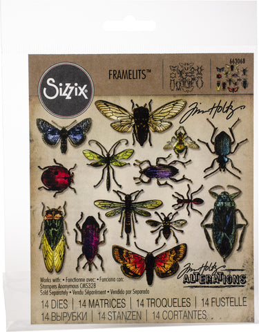 Sizzix Framelits Dies By Tim Holtz 14/Pkg