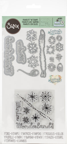 Sizzix Framelits Die & Stamp Set By Courtney Chilson 17/Pkg