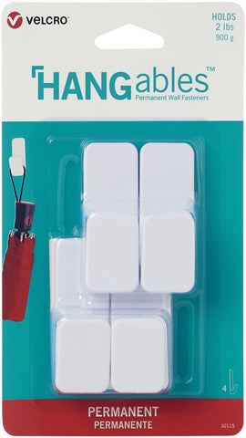Velcro(R) Brand HANGables Permanent Small Hook 4/Pkg