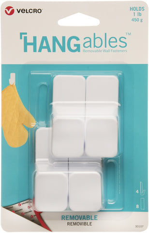 Velcro(R) Brand HANGables Removable Small Hook 4/Pkg