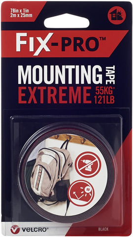 Velcro(R) Brand Fix-Pro Extreme Mounting Tape 1"X6.5'