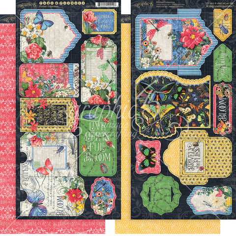 Flutter Cardstock Die-Cuts 6"X12" Sheets 2/Pkg