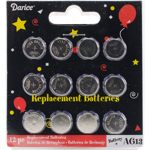 AG 13 Replacement Batteries For Tea Lights 12/Pkg