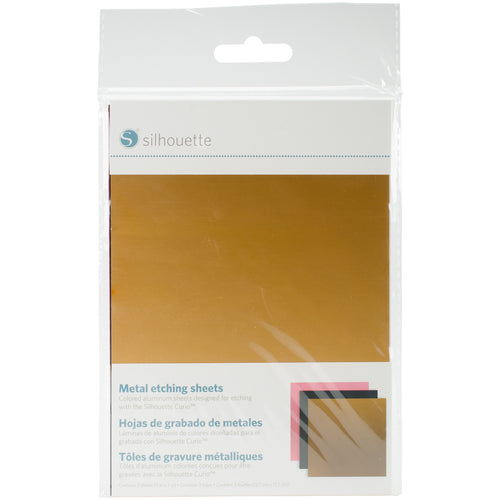 Silhouette Curio Metal Etching Sheets 5"X7" 3/Pkg