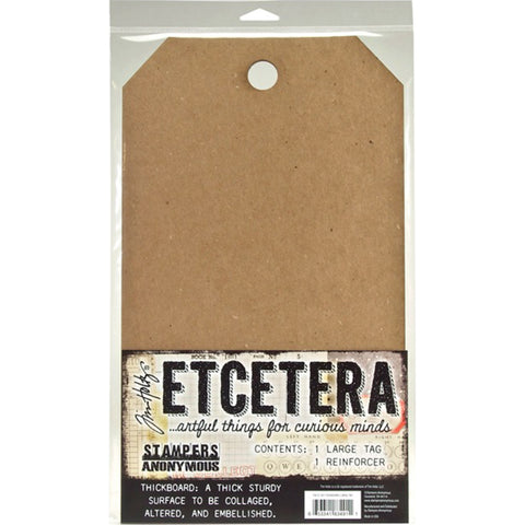 Tim Holtz Etcetera Large Tag 8.25"X14.25"