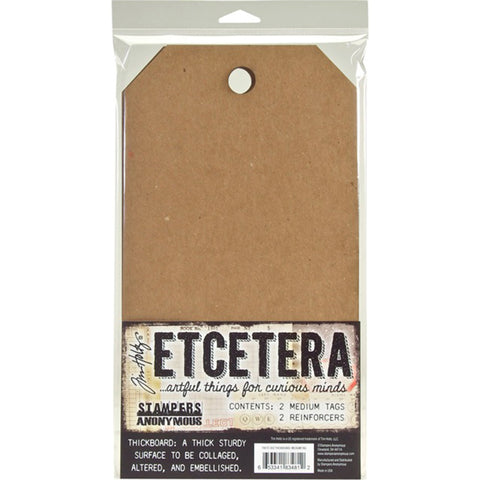 Tim Holtz Etcetera Medium Tag 6.5"X12"