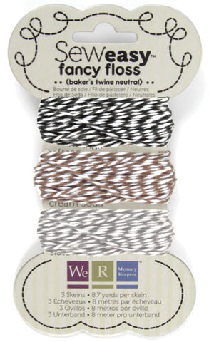 We R Sew Easy Fancy Floss 8.7yd Ea 3/Pkg