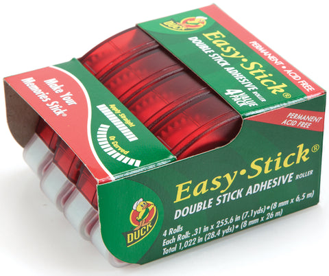 Easy-Stick Double Stick Adhesive Dispensers Permanent 4/Pkg