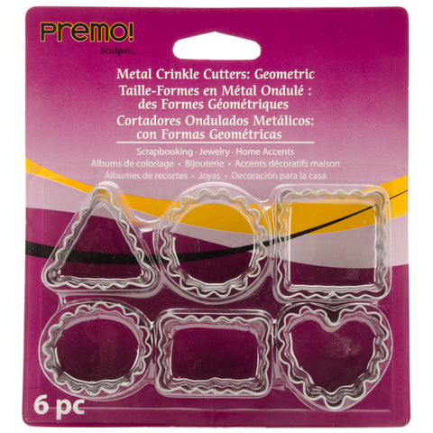 Premo Sculpey Metal Cutters 6/Pkg
