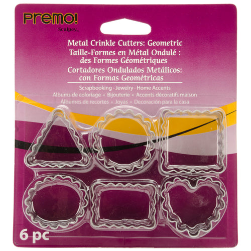 Premo Sculpey Metal Cutters 6/Pkg