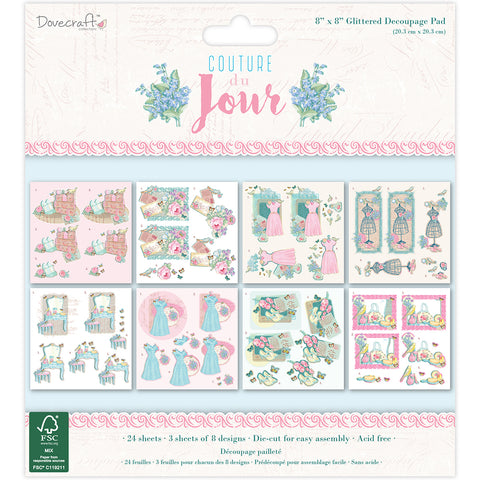 Dovecraft Decoupage Pad 8"X8" 24/Pkg