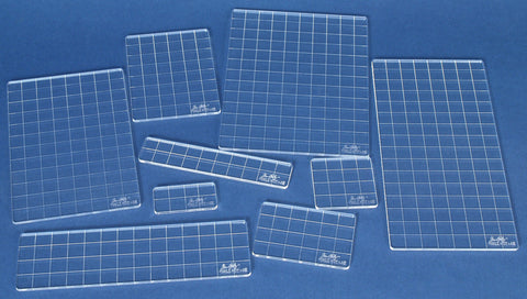 Tim Holtz Acrylic Stamping Grid Blocks 9/Pkg