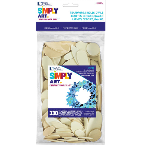 Simply Art Wood Shapes 330/Pkg