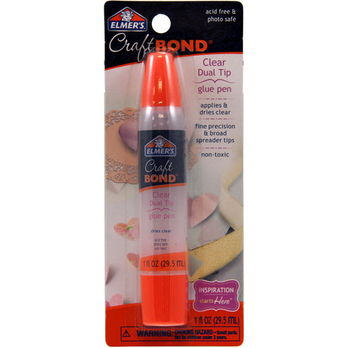 Elmer's CraftBond(R) Clear Dual Tip Glue Pen