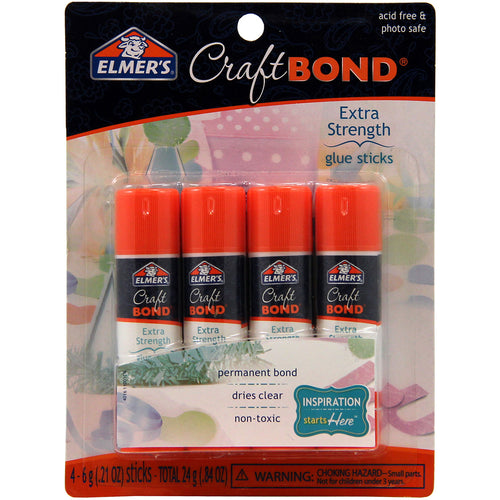 Elmer's CraftBond(R) Extra Strength Glue Sticks 4/Pkg