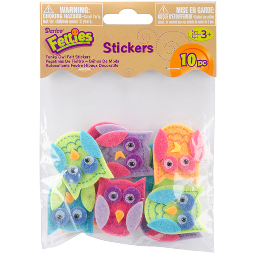 Felties Stickers 10/Pkg