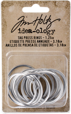 Tim Holtz Tag Press Rings 1.25" 15/Pkg