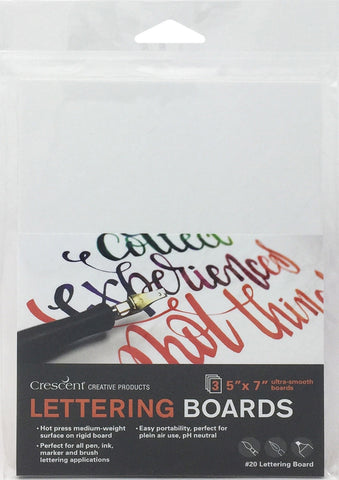 Crescent Lettering Board 3/Pkg