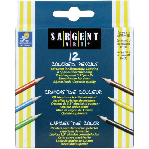 Half-Sized Colored Pencils 12/Pkg