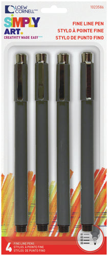 Simply Art Fine Line Markers 4/Pkg