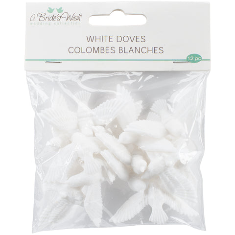 White Doves 2" 12/Pkg