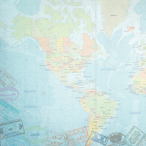 Travel Paper 12"X12"
