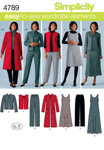 Simplicity Misses'/Womens Pants, Vest A