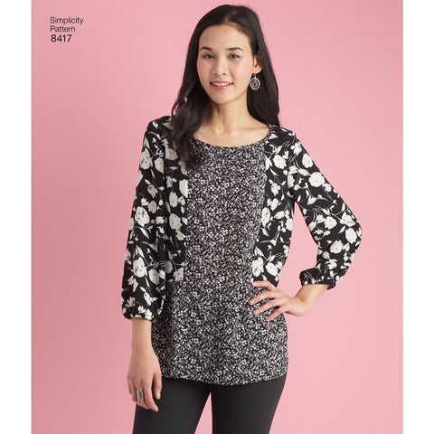 Simplicity Karen Z Misses Pullover Top With Variations