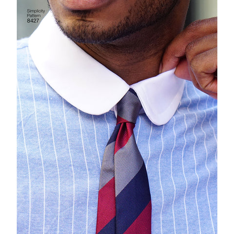 Simplicity Mimi G Style Mens Fitted Shirt With Variations
